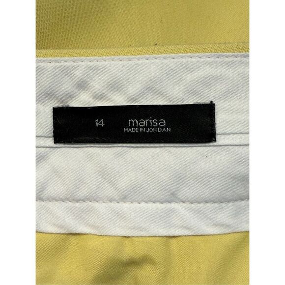 LOFT Marisa Trouser Butter Yellow Size 14 Dress Pants Pockets Career - Picture 10 of 10